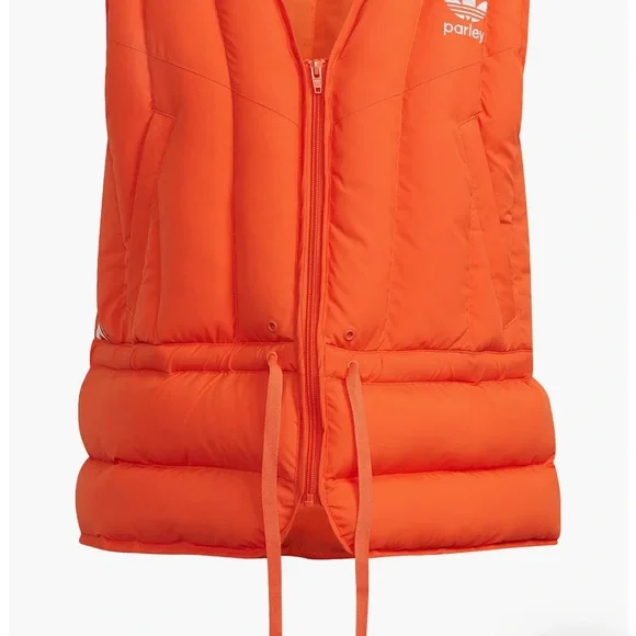 Adidas Orange Puffer Vest - Picture 2 of 7